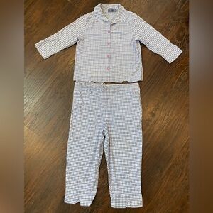 Mountain Lake Gingham Pajama Set